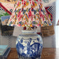‘Hong Kong Homage' Ginger Jar Lamp: Imperial Blue