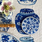 Antique Chinese Plates Coaster Set - Blue & White
