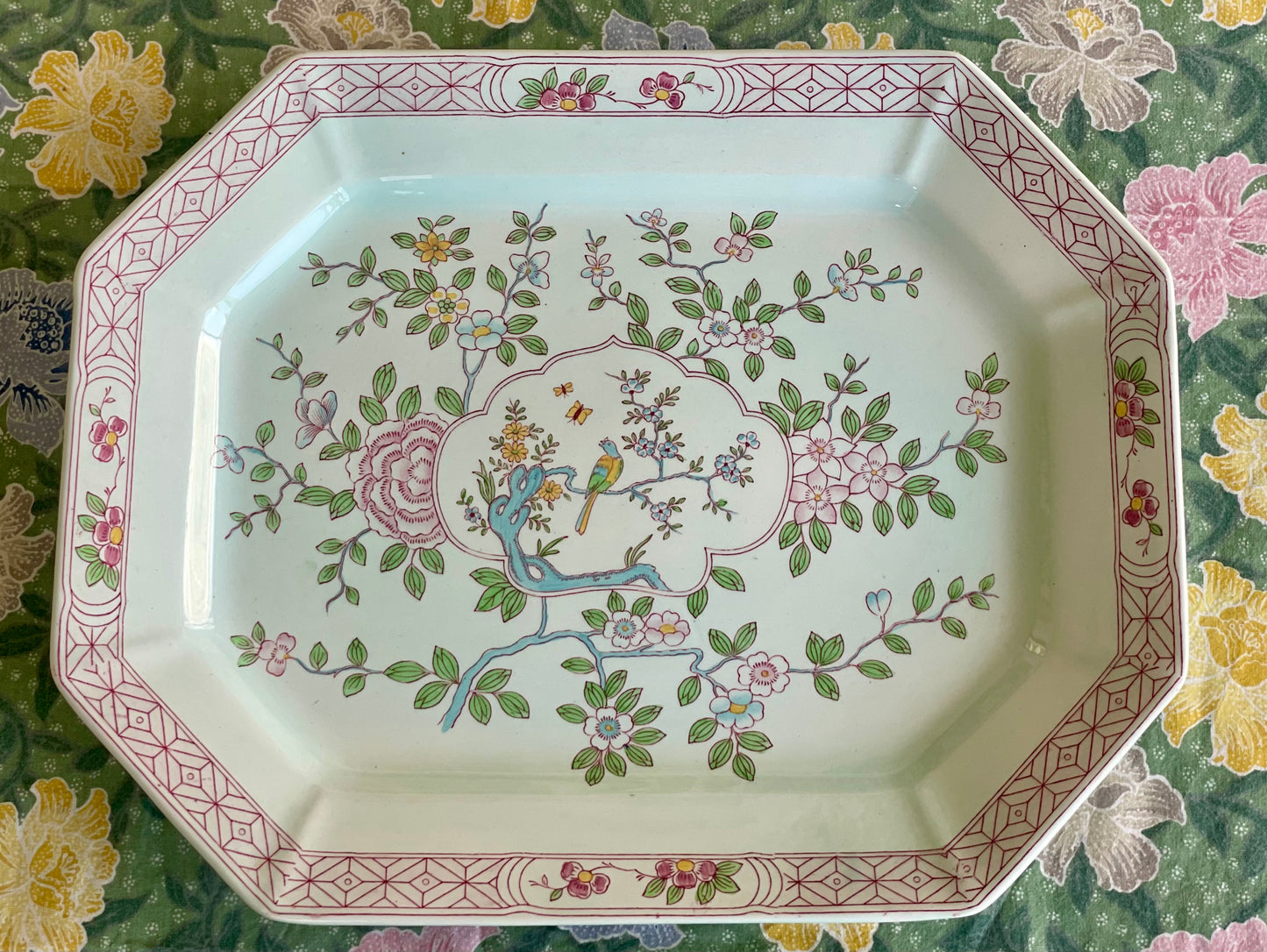 Vintage 'Singapore Bird' Large Platter
