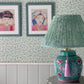 Sage Block-Printed Lamp Shade