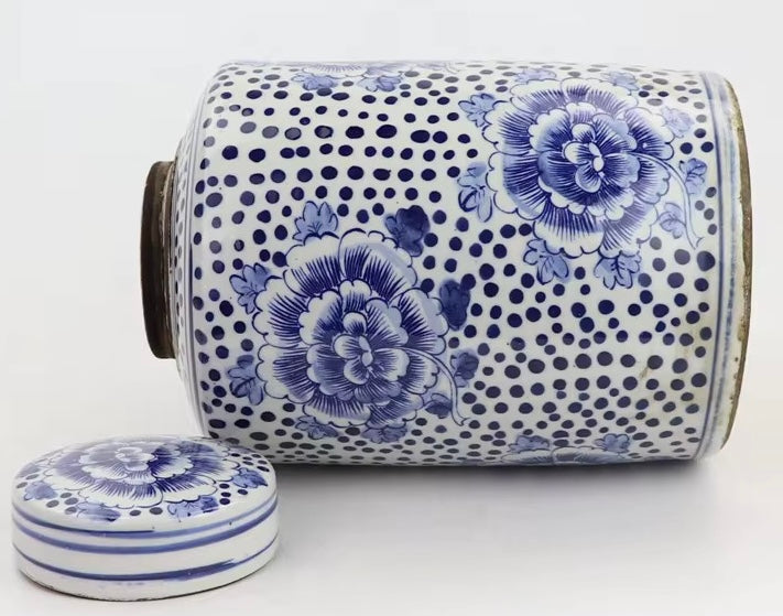 Polkadot & Peony Lidded Jars