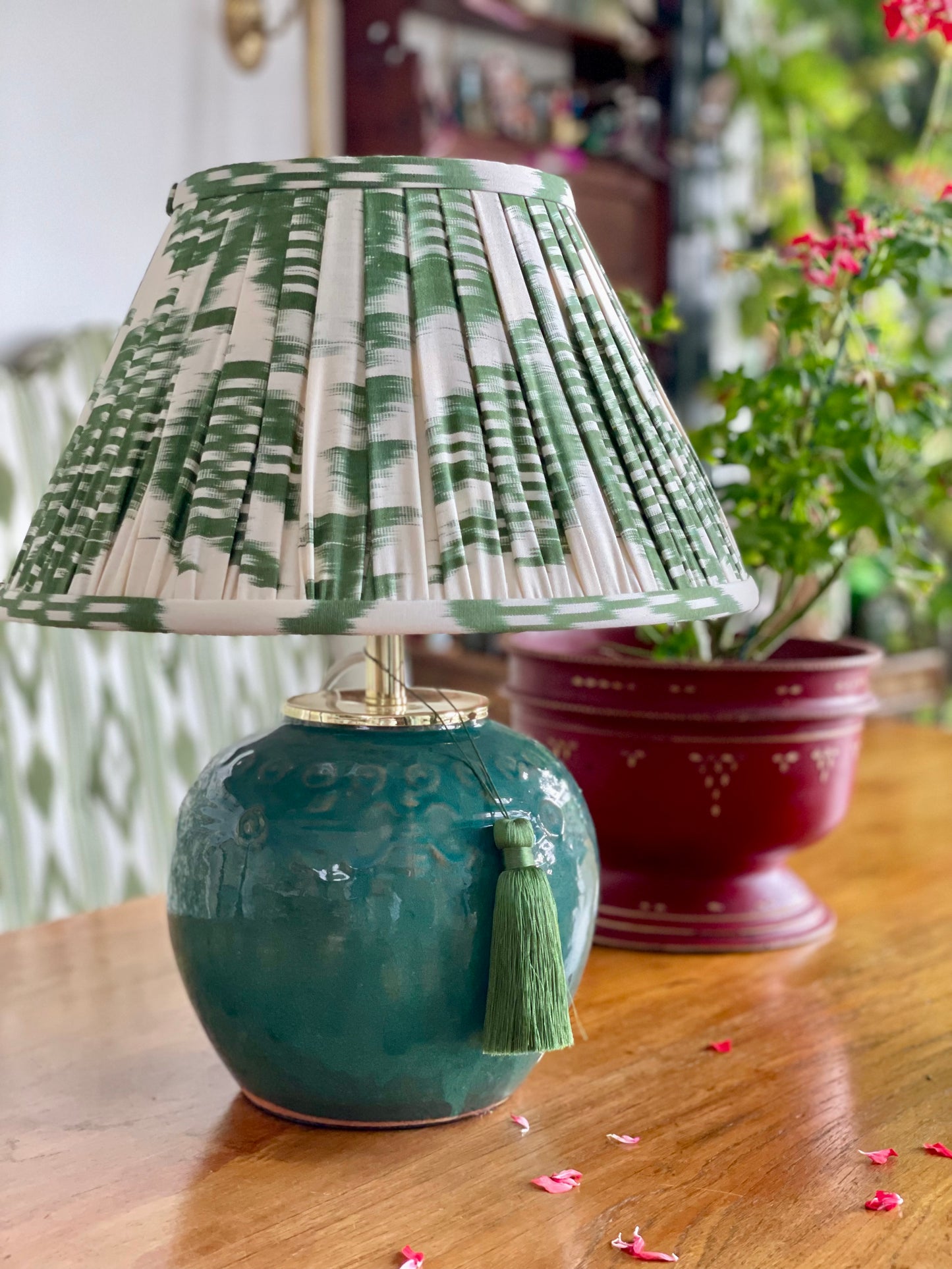 Hunter Silk Ikat Lamp Shade