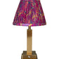 Pillar rechargeable lamp (with Adoni Sari shade)