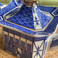 Vintage Blue & White 'Burleigh' Pagoda Teapot
