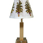 Pillar rechargeable lamp (with Palm Block-Print shade)
