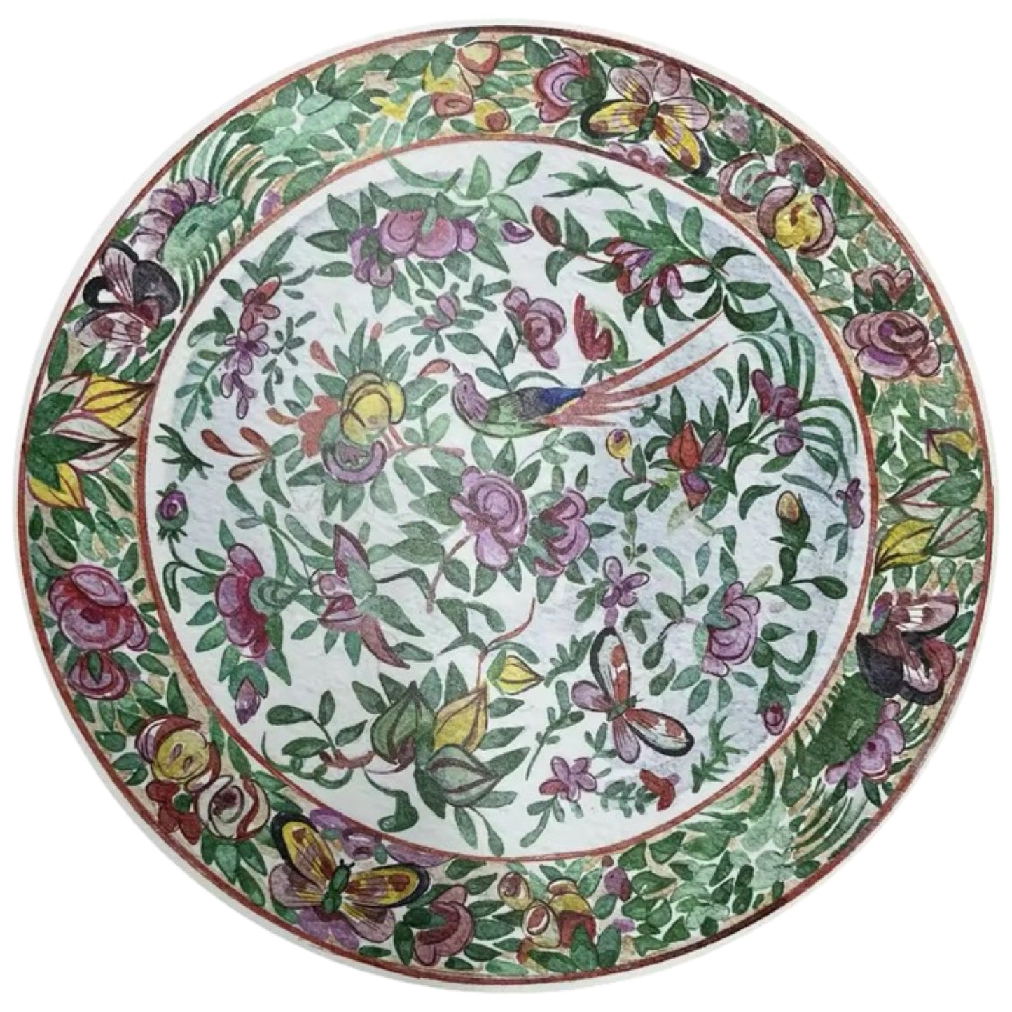 Antique Chinese Plates Coaster Set - Coloured