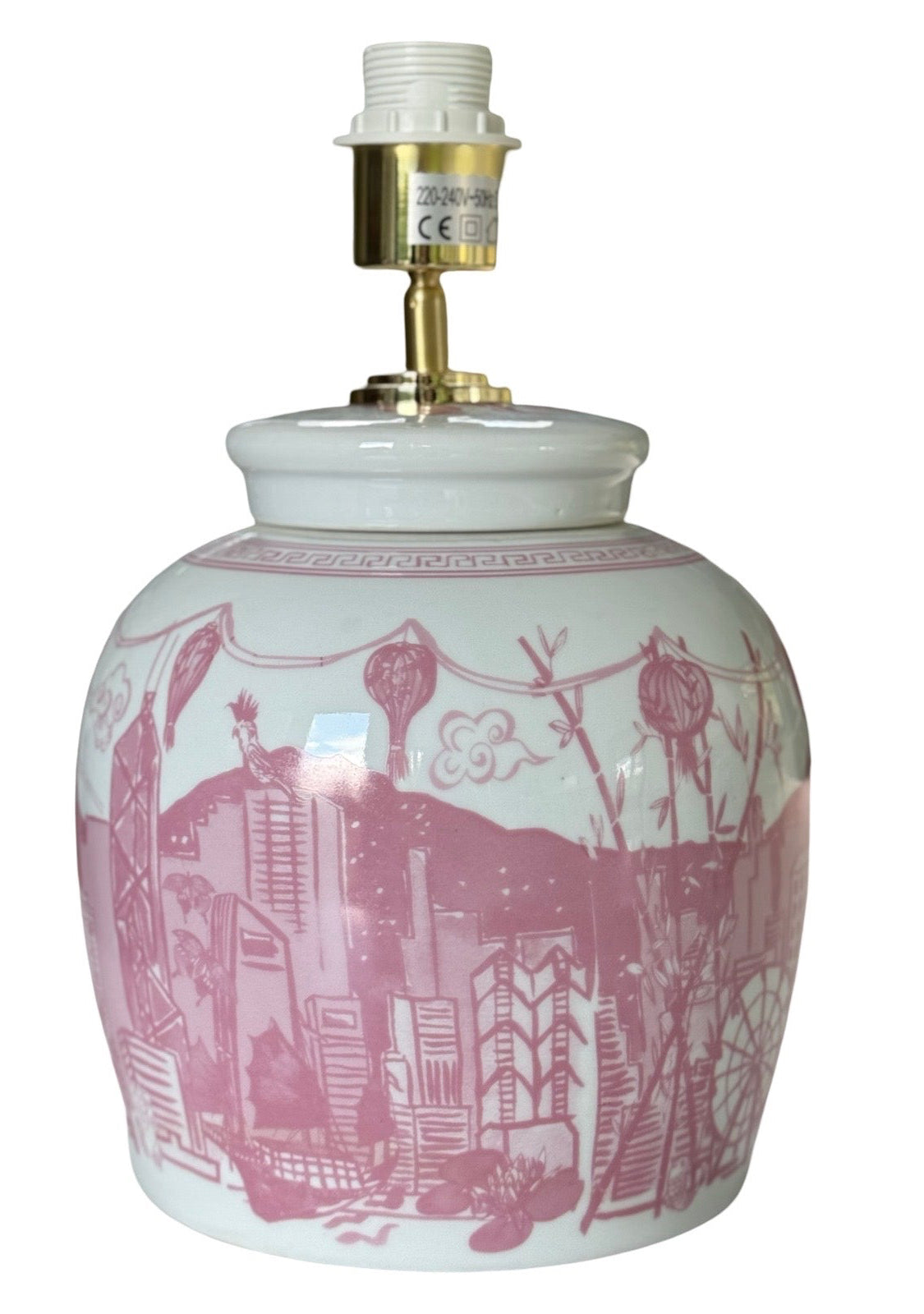 ‘Hong Kong Homage' Ginger Jar Lamp: Blossom Pink – The Ginger Jar Lamp ...