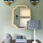 Delphinium Block-Printed [Hardback] Lamp Shade