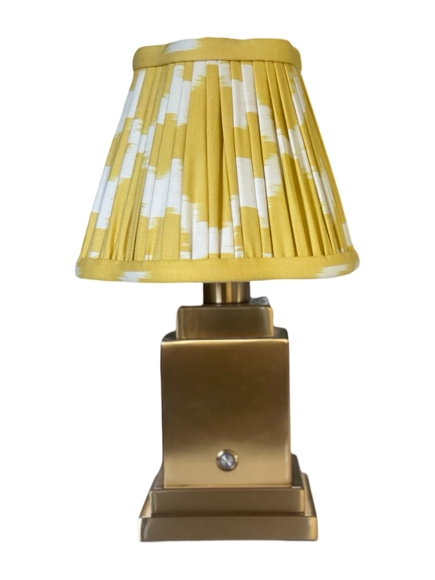 Luxe rechargeable lamp (with Dandelion Ikat shade)
