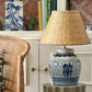 Double Happiness (border) Ginger Jar Lamp