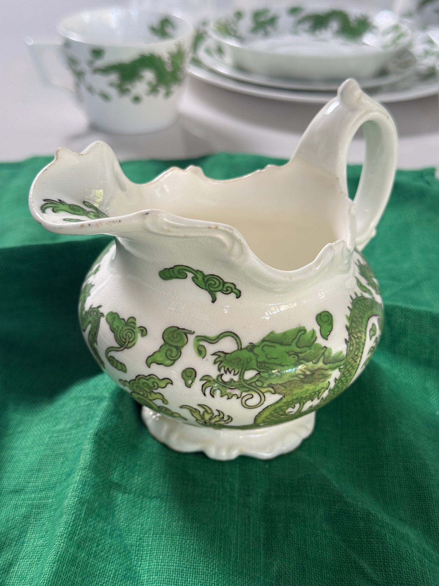 Rare Green Dragon Part Tea Set