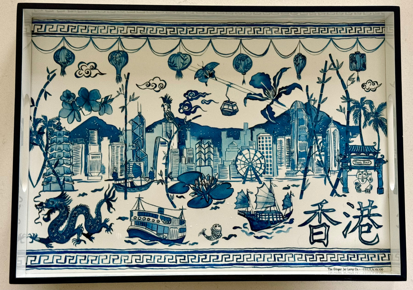 'Hong Kong Homage' Lacquer Tray
