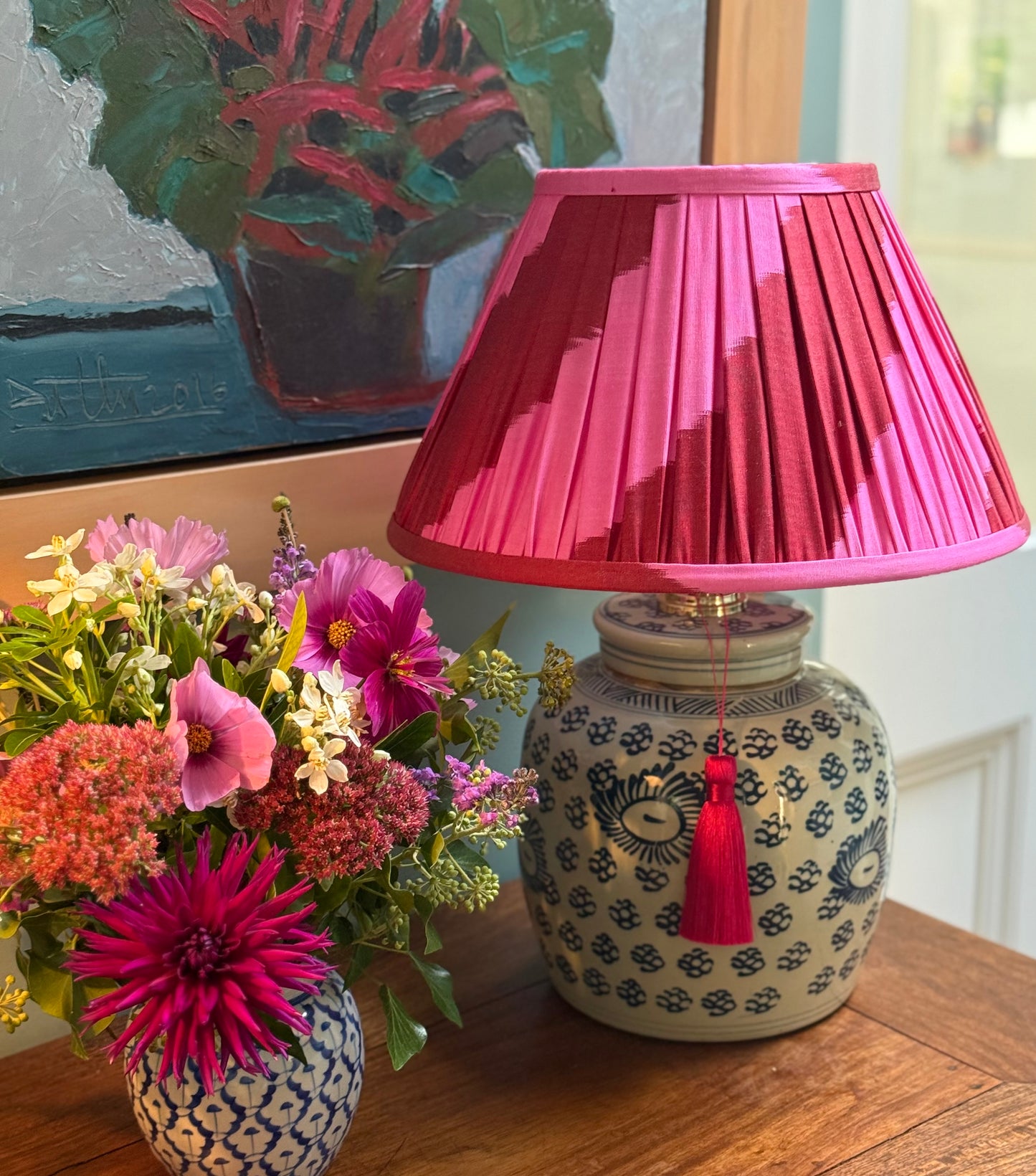 Punch Silk Ikat Lamp Shade