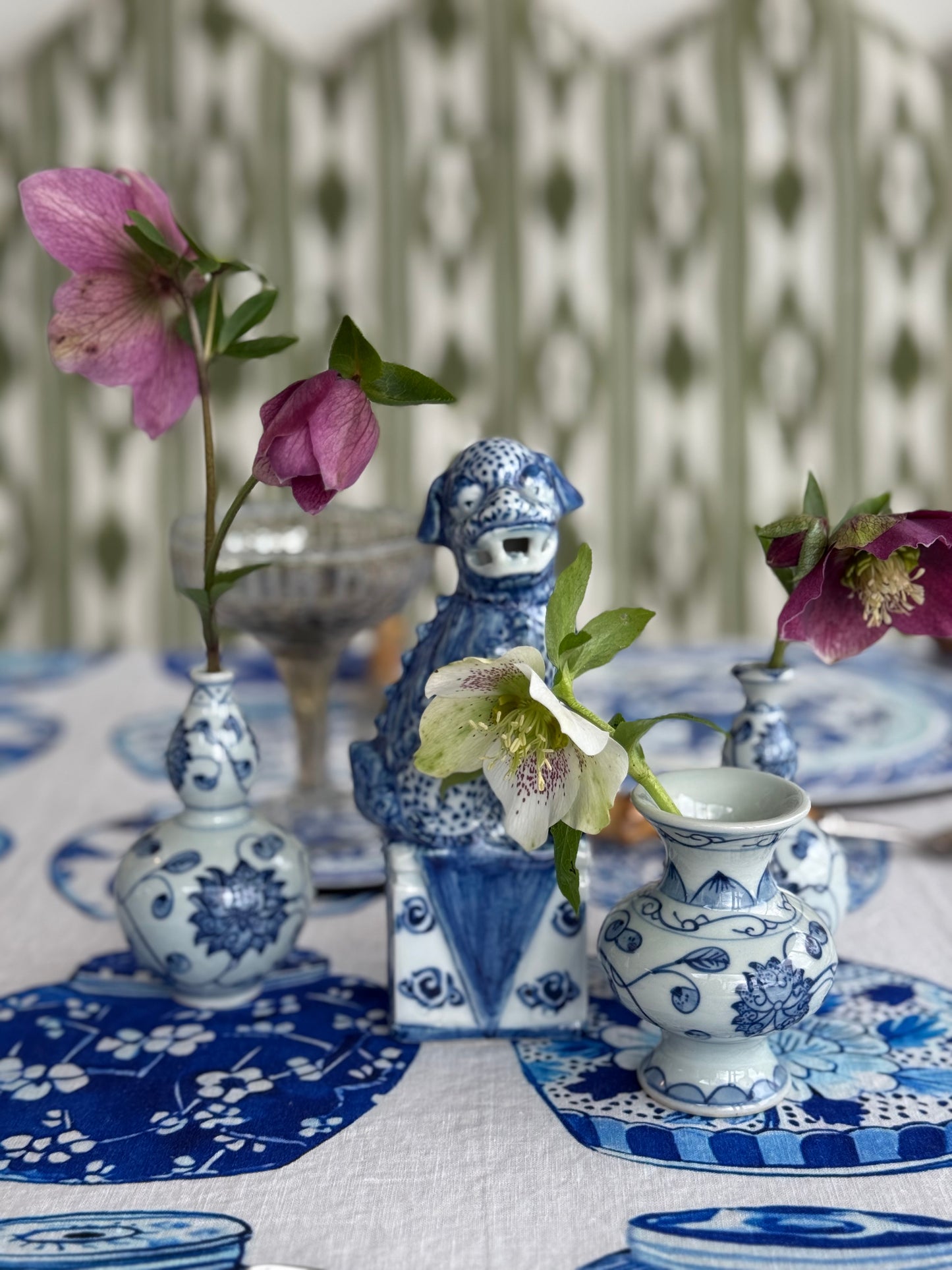 Chinoiserie Bud Vases