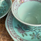 Vintage 'Singapore Bird' Cup & Saucer: set of 2