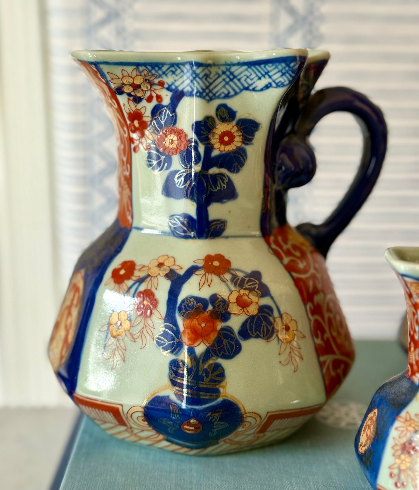 Antique Ironstone Imari Jugs