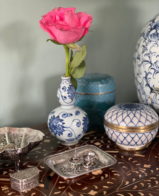 Chinoiserie Bud Vases