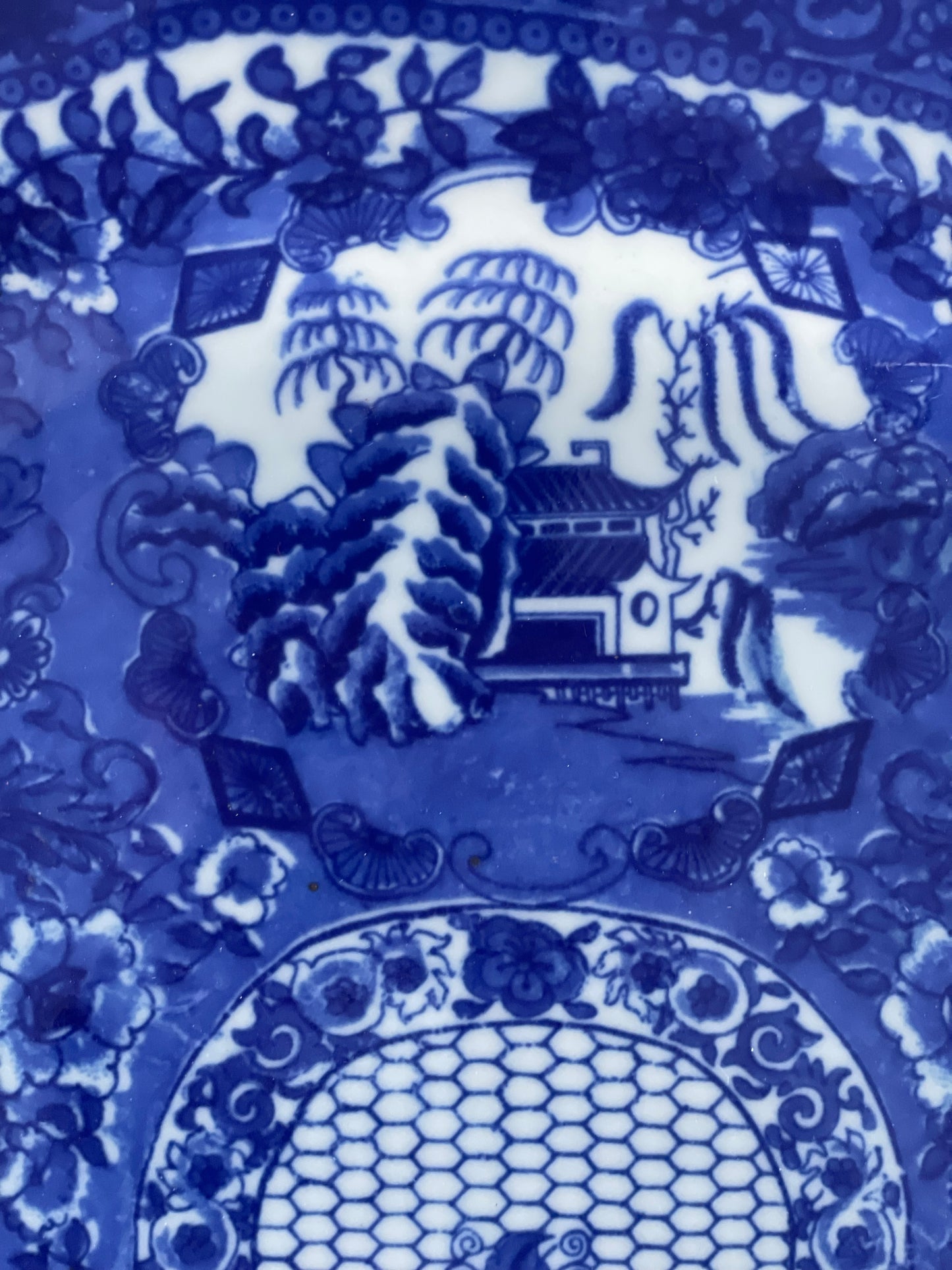 Antique Chinoiserie Victoria Ware Platter