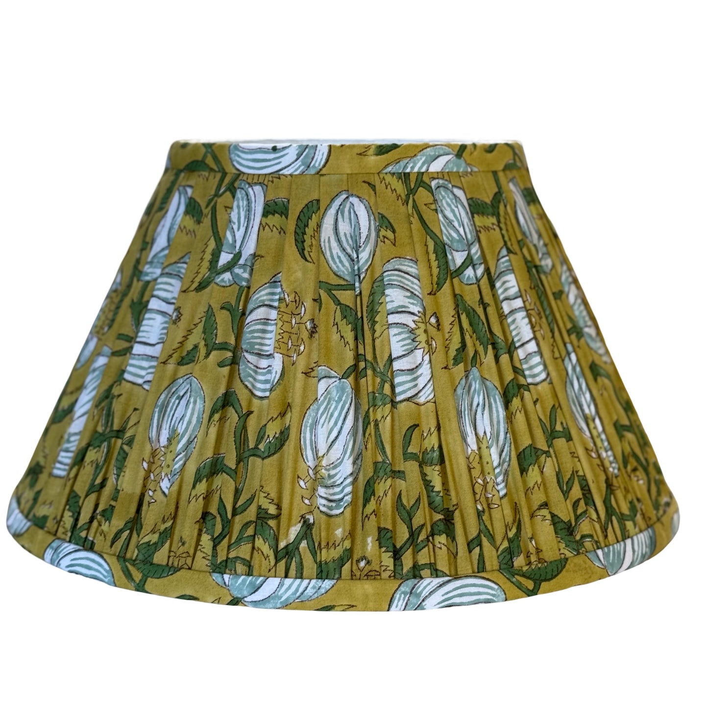 Corn Block-Printed Lamp Shade