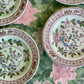 Vintage 'Singapore Bird' Side Plates: set of 4