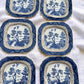 Vintage 'Blue Willow' Square Side Plates