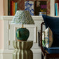 Hunan Jade Floral Relief Lamp