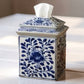 Lotus Flower Ceramic Tissue Box