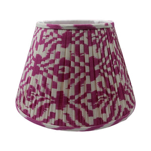 Carnation pink and white xl silk ikat shade