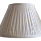 Gathered White mulberry silk Lamp Shade