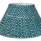 Azure Block-Print Cotton Gathered Lamp Shade