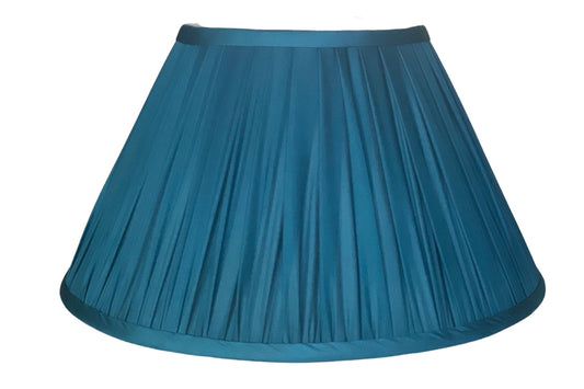 Teal Silk Dupion Gathered Lamp Shade