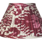 Garnet Silk Ikat Gathered Lamp Shade