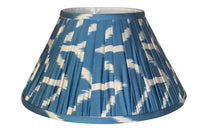 Sapphire Silk Ikat Lamp Shade