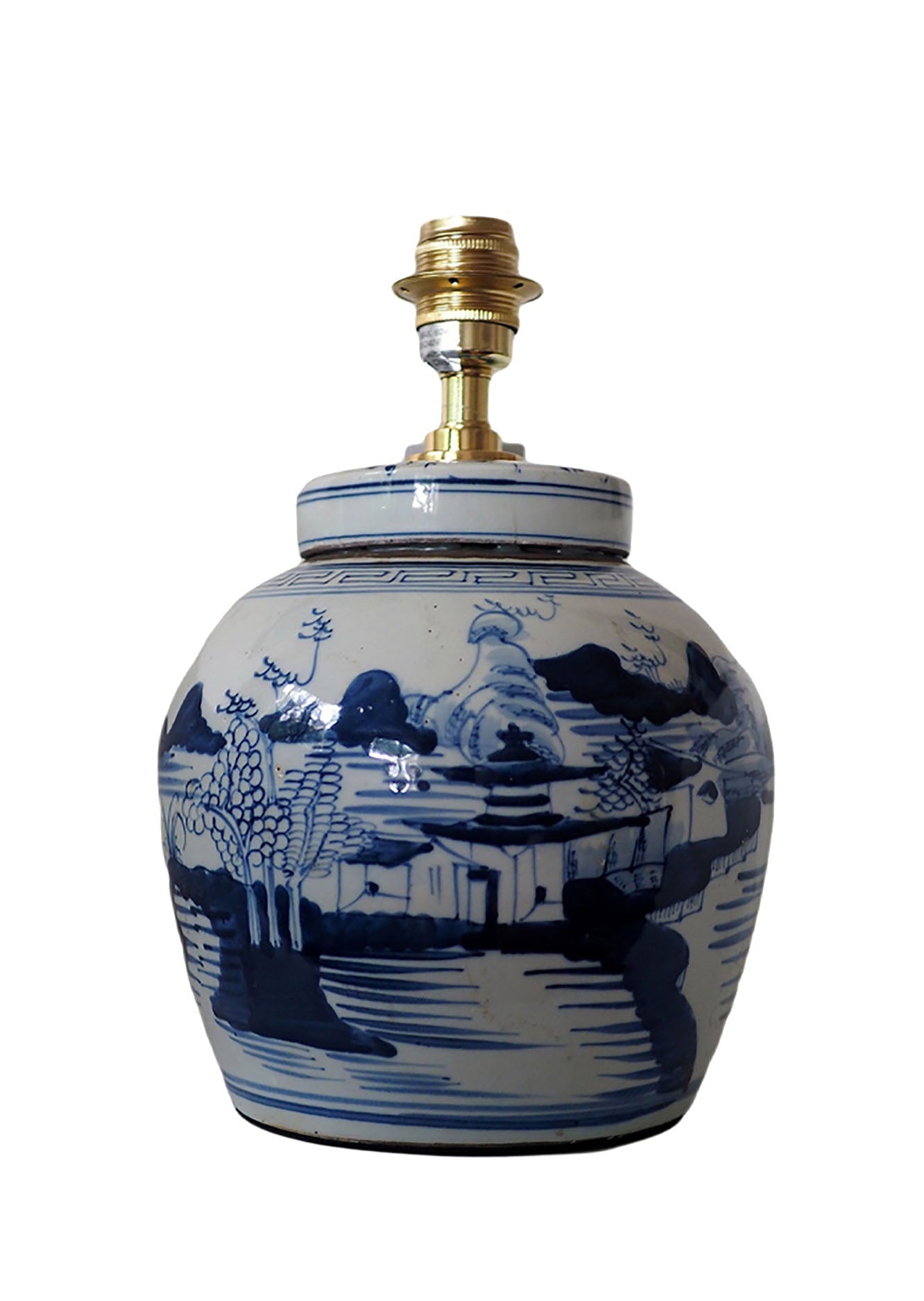 Rustic Village Ginger Jar Lamp