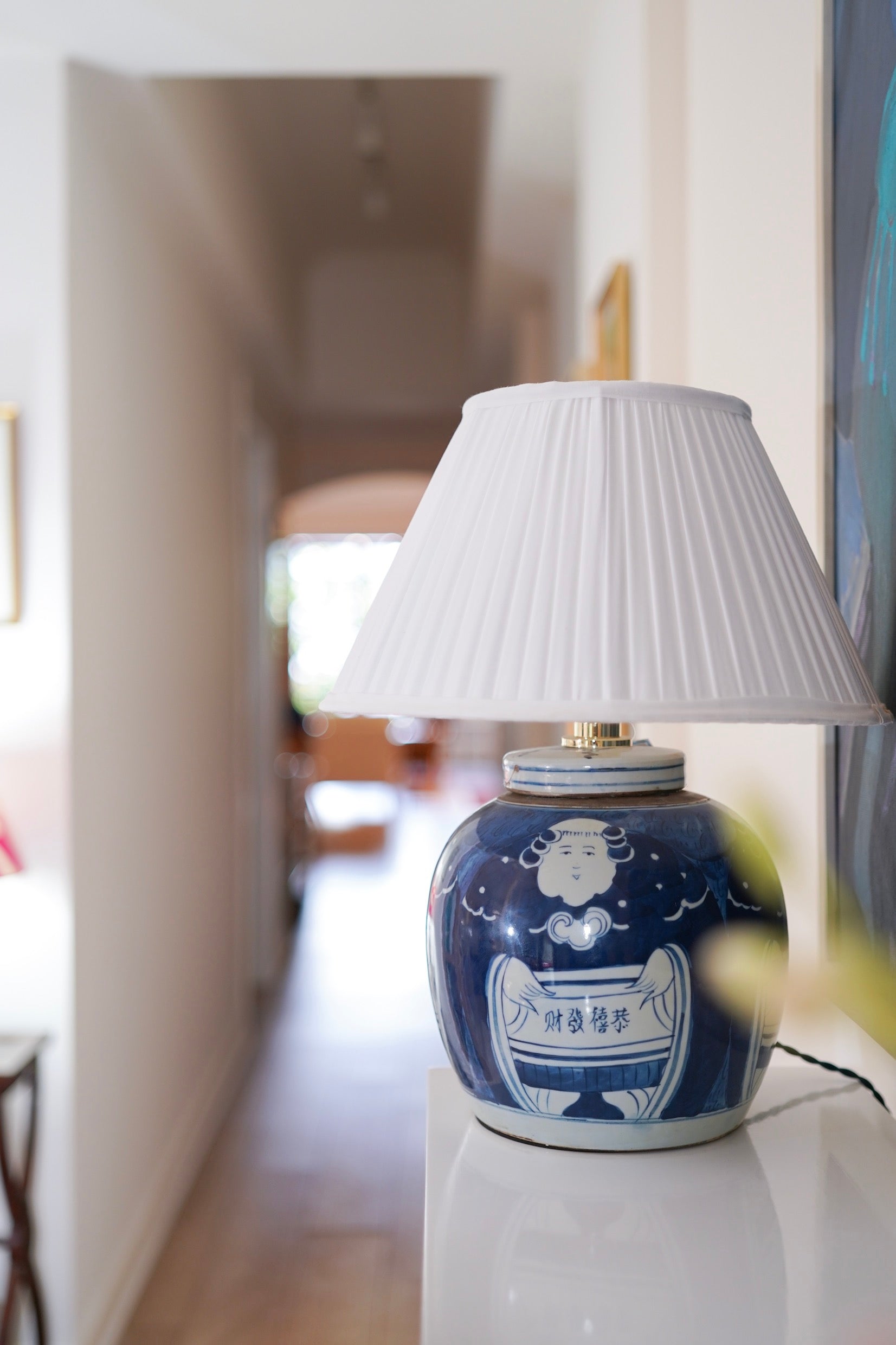 Chinese new year ginger jar base and classic white shade