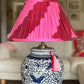 Punch Silk Ikat Lamp Shade with Butterflies lamp