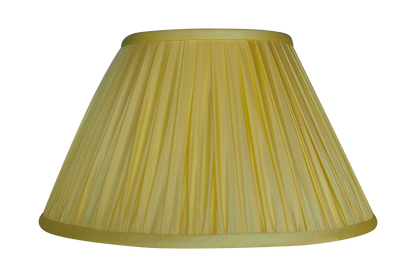 Imperial Yellow silk dupion gathered lamp shade