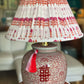 Coral Double Happiness Ginger Jar Lamp