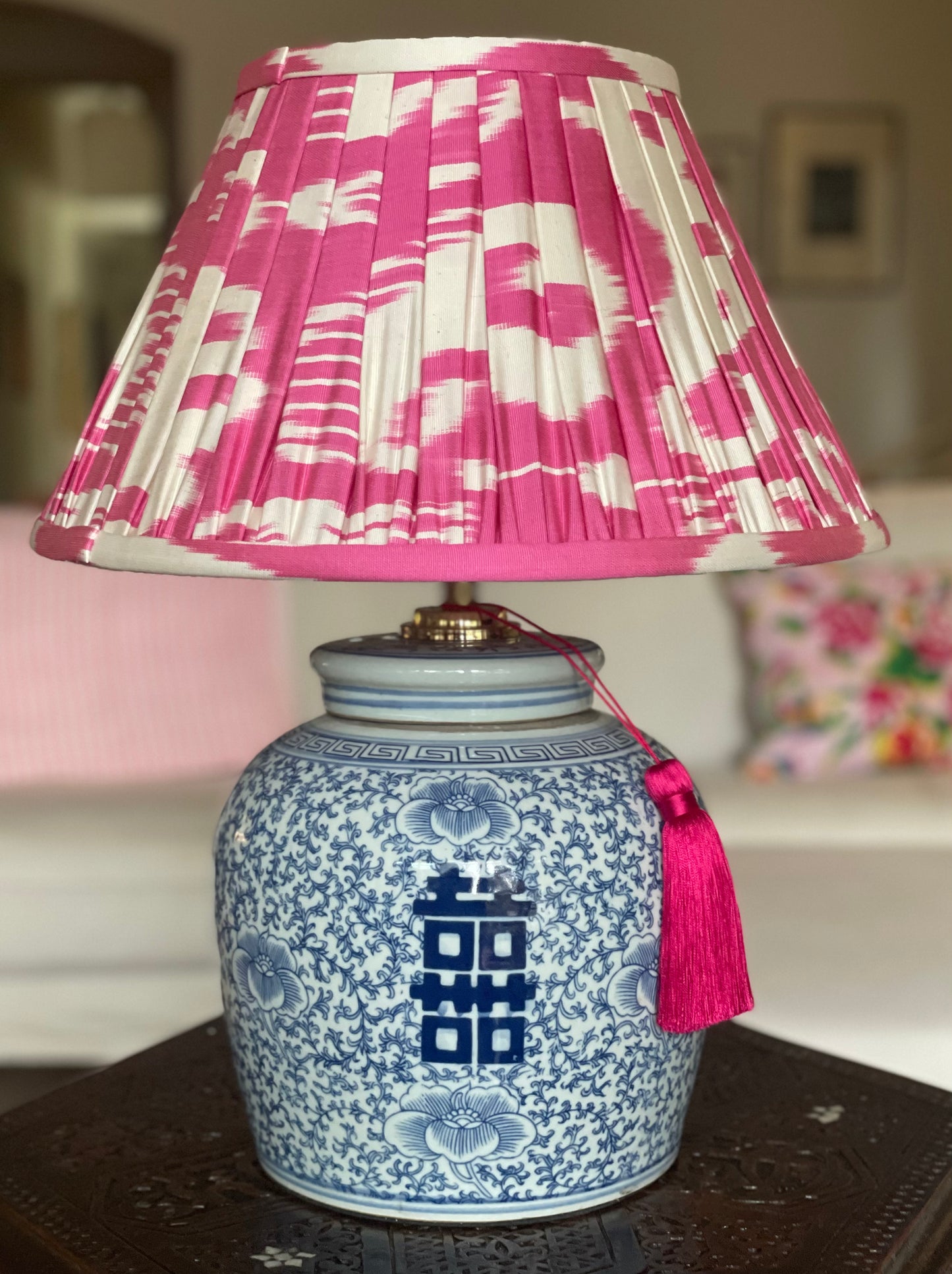 Double Happiness Ginger Jar Lamp