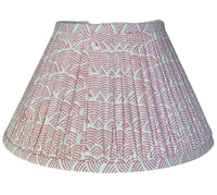 Rose Wave Block-Printed Lamp Shade