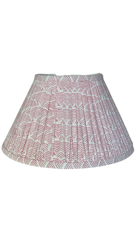 Rose Wave Block-Printed Lamp Shade