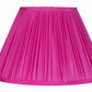 Magenta Pink Silk Dupion Gathered Artisan Lamp Shade